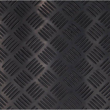 Δαπεδο Καουτσουκ 9005 3Mm Checker Λαμαρινα 1.2Μ Newplan