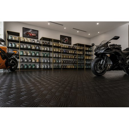 Δαπεδο Καουτσουκ 9005 3Mm Checker Λαμαρινα 1.2Μ Newplan