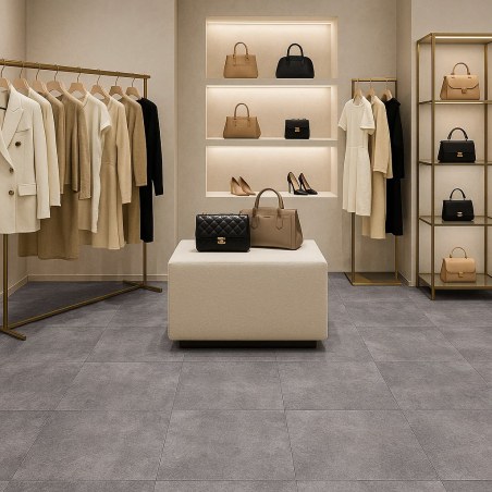 Classic Lvt Βινυλικο Πλακακι 2.5Mm Concrete D.Grey 21009 Newplan