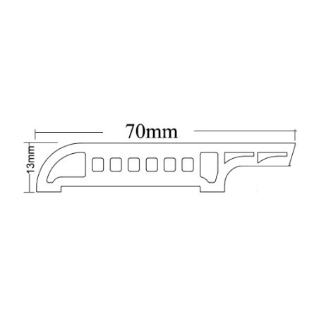 Περβαζι  Biνυλικο Caramel Oak 9714 Basic 70Χ2400Mm Newplan