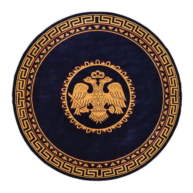 Χαλι Εκκλησιαστικο Lydia 2128A Navy Στρογγυλο -...