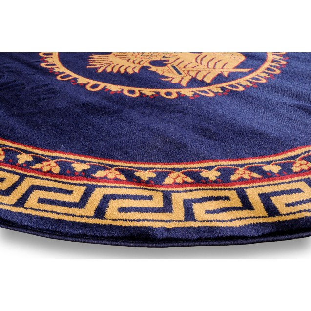 Χαλι Εκκλησιαστικο Lydia 2128A Navy Στρογγυλο -...