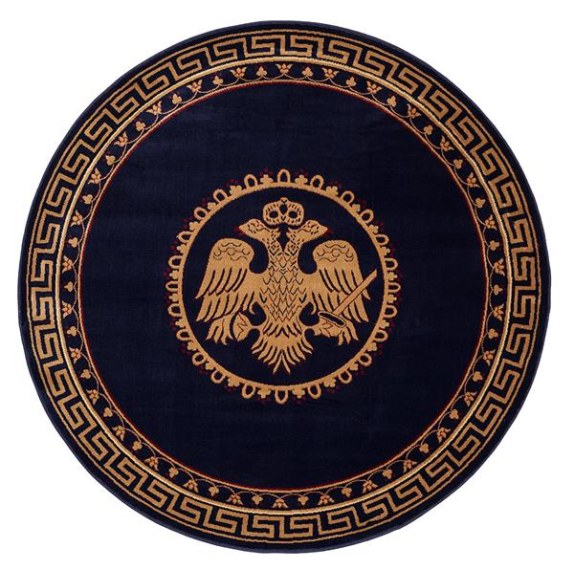 Χαλι Εκκλησιαστικο Athos 2128 Blue Ροτοντα - 200X200...