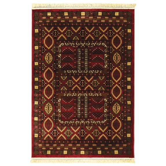 Χαλι Persia 2273 Burgundy Με Κροσσι - Set067(2X140,1X200)...