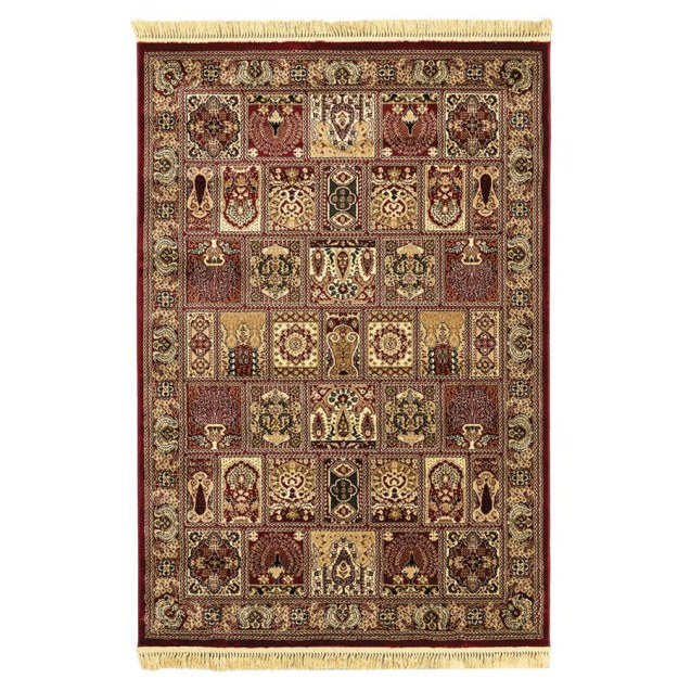 Χαλι Persia 6283 Burgundy Με Κροσσι -...