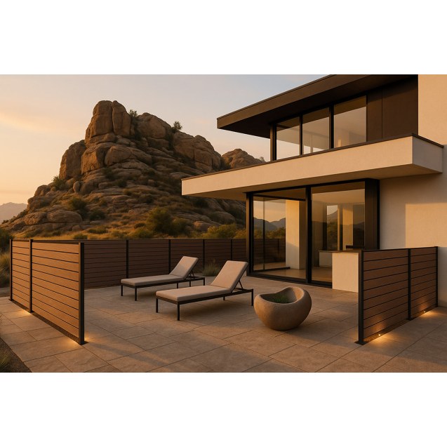 Wpc Περιφραξης 20/140Mm  D.Brown  110 Newplan