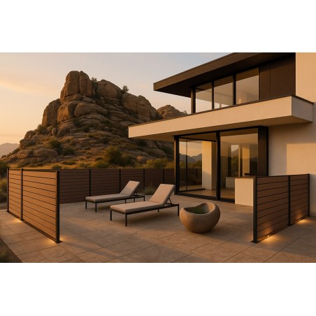 Wpc Περιφραξης 20/140Mm  D.Brown  110 Newplan