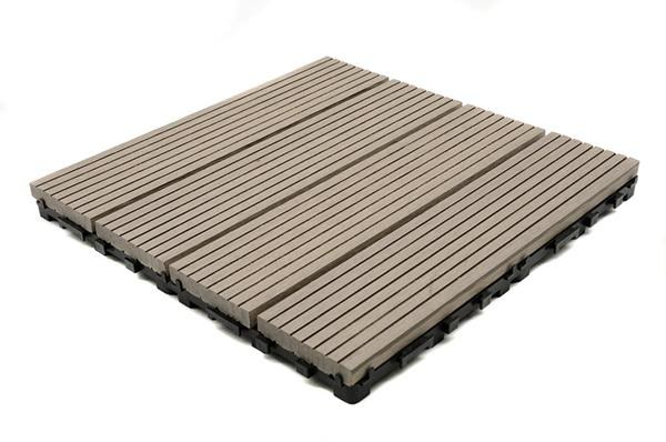 Deck-Wpc Πλακακι Δαπεδου 12Mm 30Χ30 L.Grey 180 Newplan