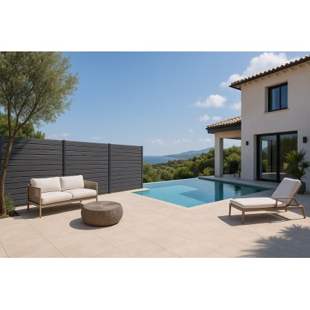 Wpc Περιφραξης 20/110Mm D.Grey 50 Newplan