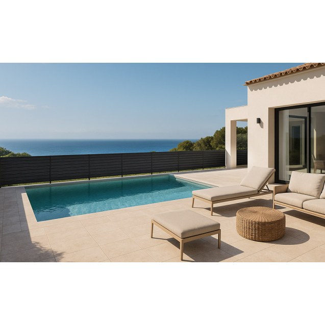 Wpc Περιφραξης 20/110Mm D.Grey 50 Newplan