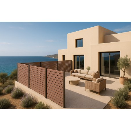 Wpc Περιφραξης 20/120Mm Brown 5040 Newplan