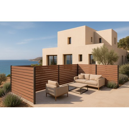 Wpc Περιφραξης 20/120Mm Brown 5040 Newplan