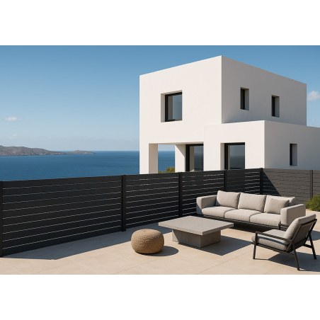 Wpc Περιφραξης 20/120Mm Grey 5055 Newplan