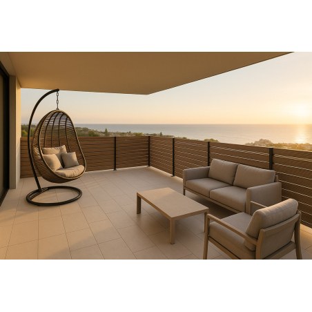 Wpc Περιφραξης 20/120Mm Teak 50150 Newplan