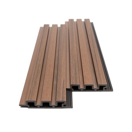 Wpc Panel 2Ης Γενιας Με 3D Πηχακια 25/147.5Mm Teak 5510 Newplan