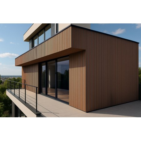 Wpc Panel 2Ης Γενιας Με 3D Πηχακια 25/147.5Mm Teak 5510 Newplan