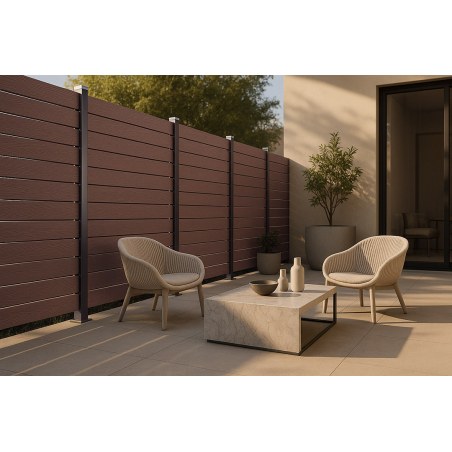 Wpc Περιφραξης Νεας Γενιας 21/120Mm L.Brown 9040 Newplan