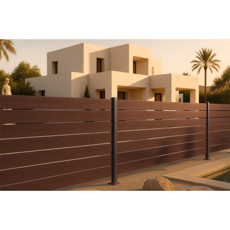 Wpc Περιφραξης Νεας Γενιας 21/120Mm L.Brown 9040 Newplan