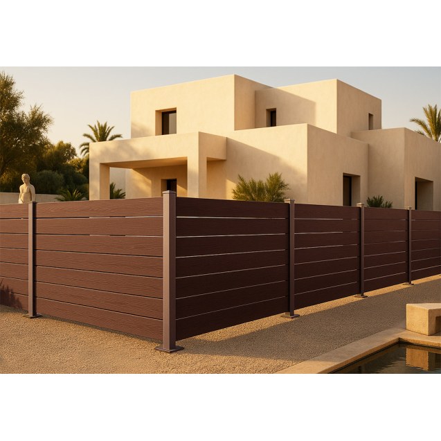 Wpc Περιφραξης Νεας Γενιας 21/120Mm L.Brown...