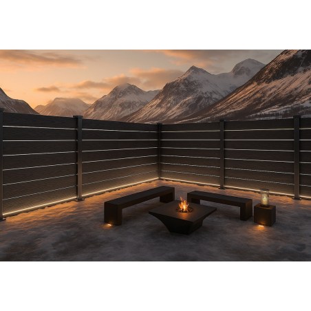 Wpc Περιφραξης Νεας Γενιας 21/120Mm D.Grey 9050 Newplan