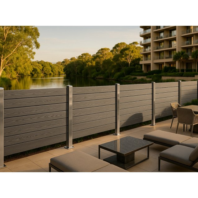 Wpc Περιφραξης Νεας Γενιας 21/120Mm L.Grey...