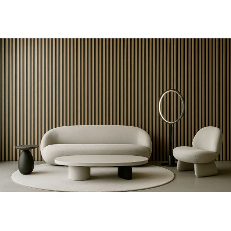 Ps Panel  Με 3D Πηχακια F4 Residence 21/122 Mm  Nat.Oak/Black Newplan