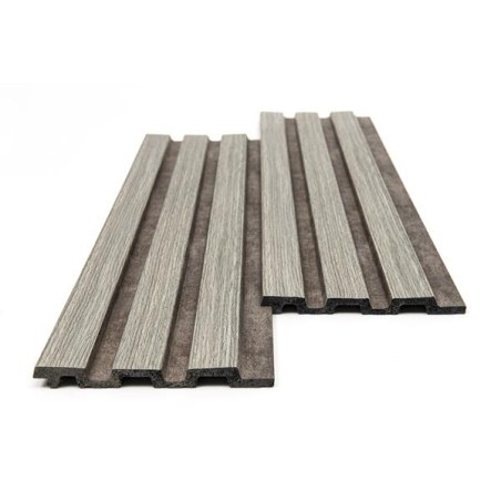 Ps Panel Με 3D Πηχακια 02/116 Piano 12/122/2900Mm Grey Oak/Rust Newplan