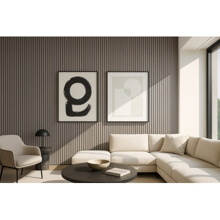 Ps Panel Με 3D Πηχακια 02/116 Piano 12/122/2900Mm Grey Oak/Rust Newplan