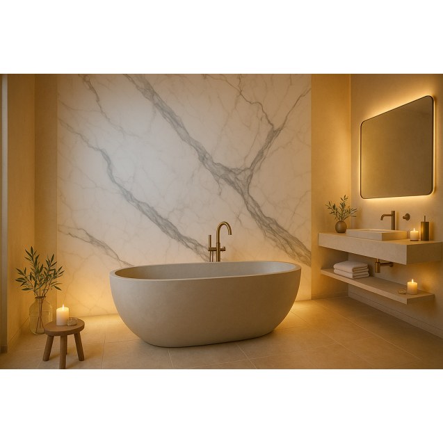 Pvc Mega Panel 2.8/1220/2800Mm Calacatta 103...