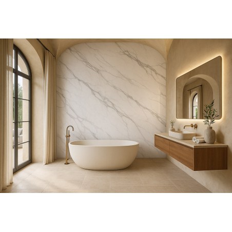 Pvc Mega Panel 2.8/1220/2800Mm Calacatta 103 Newplan