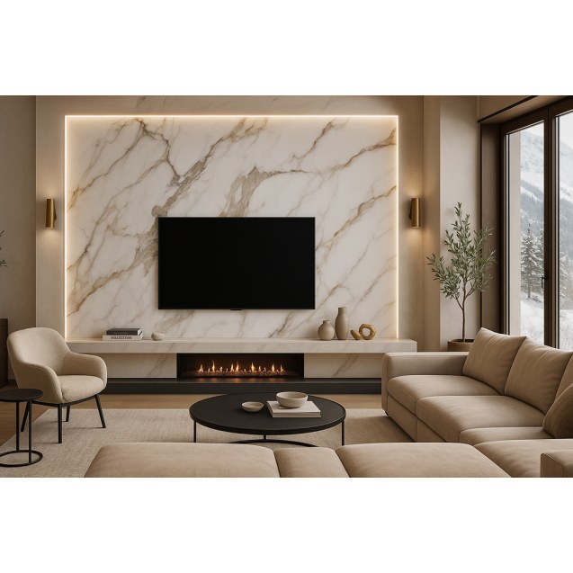 Pvc Mega Panel 2.8/1220/2800Mm Calacatta Gold...