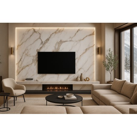 Pvc Mega Panel 2.8/1220/2800Mm Calacatta Gold 104 Newplan