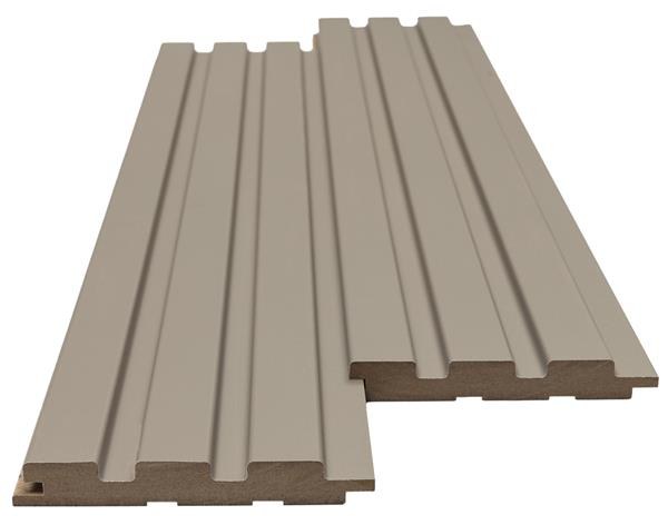 Mdf Panel Με 3D Πηχακια 506090 Beat Dl 16/119/2750Mm Sand Grey Newplan