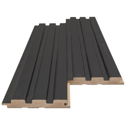Mdf Panel Με 3D Πηχακια 507090 Beat Dl 16/119/2750Mm Black Lead Newplan