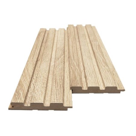 Mdf Panel Με 3D Πηχακια 501050 Beat St 16/119/2750Mm Sonoma Oak Newplan