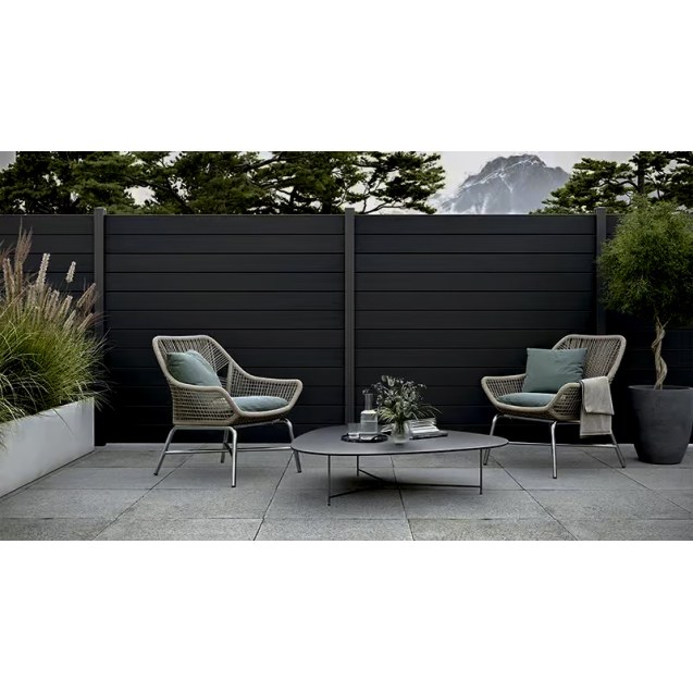 Wpc Περιφραξης Prive 20/120Mm D.Grey 6050 Newplan