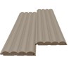 Mdf Panel Με 3D Πηχακια 806090 Wave Dl 16/119/2750Mm Sand Grey Newplan