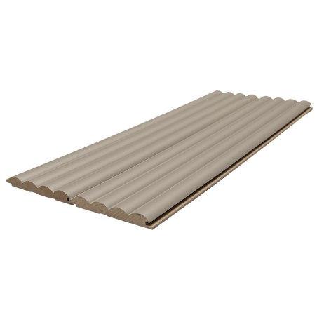 Mdf Panel Με 3D Πηχακια 806090 Wave Dl 16/119/2750Mm Sand Grey Newplan