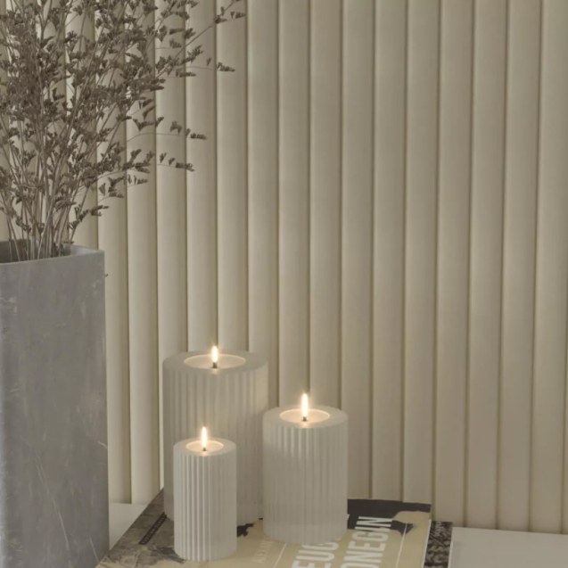 Mdf Panel Με 3D Πηχακια 806090 Wave Dl...