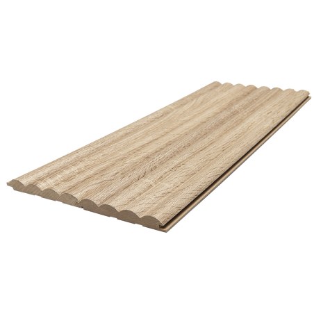 Mdf Panel Me 3D Πηχακια 801050 Wave St 16/119/2750Mm Sonoma Oak Newplan