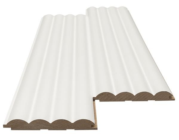 Mdf Panel Με 3D Πηχακια 802040 Wave St 16/119/2750Mm White Newplan