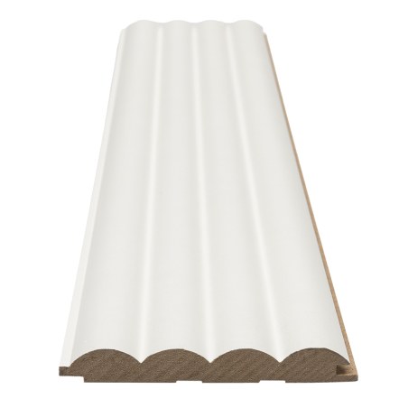 Mdf Panel Με 3D Πηχακια 802040 Wave St 16/119/2750Mm White Newplan