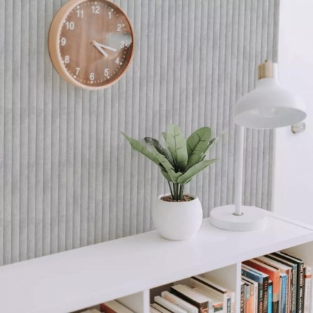 Mdf Panel Me 3D Πηχακια 804070 Wave St 16/119/2750Mm Chicago Concrete Newplan