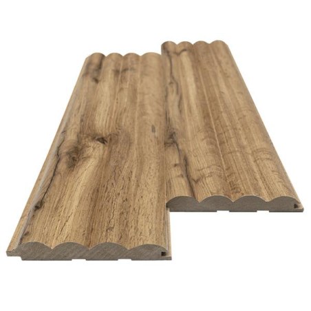 Mdf Panel Με 3D Πηχακια 808090 Wave St 16/119/2750Mm Pecan Newplan