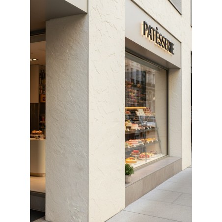 Panel Ευκαμπτης Πετρας 101020 Slate 60/1200Mm Beige White Newplan