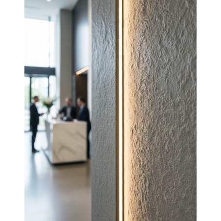 Panel Ευκαμπτης Πετρας 108010 Rough Granite 60/1200Mm Pure White Newplan