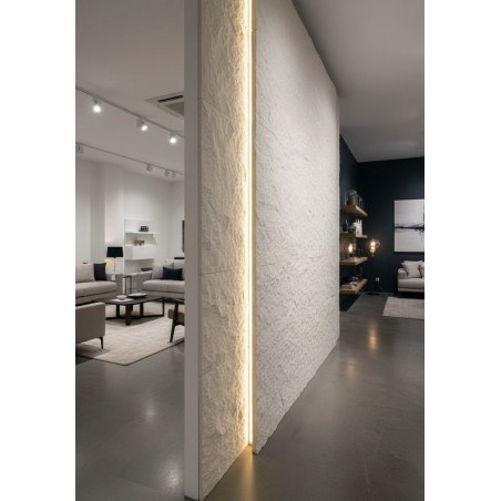 Panel Ευκαμπτης Πετρας 108010 Rough Granite 60/1200Mm Pure White Newplan