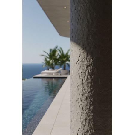 Panel Ευκαμπτης Πετρας 108050 Rough Granite 60/1200Mm Medium Grey Newplan