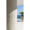 Panel Ευκαμπτης Πετρας 111020 Muretto Stone 60/1200Mm Beige White Newplan