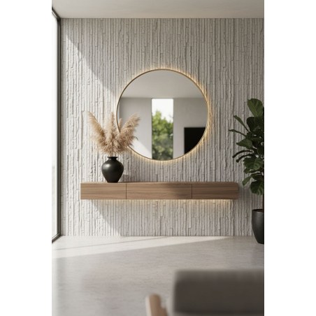 Panel Ευκαμπτης Πετρας 111020 Muretto Stone 60/1200Mm Beige White Newplan